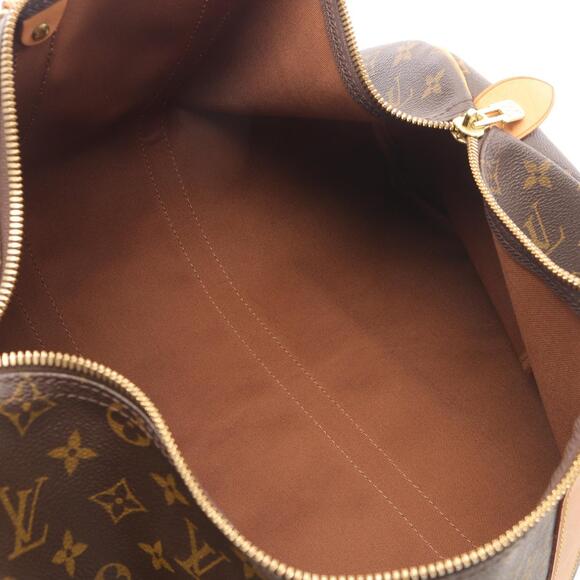 Louis Vuitton Keepall Monogram Boston Bag Canvas Leather Brown main image 7